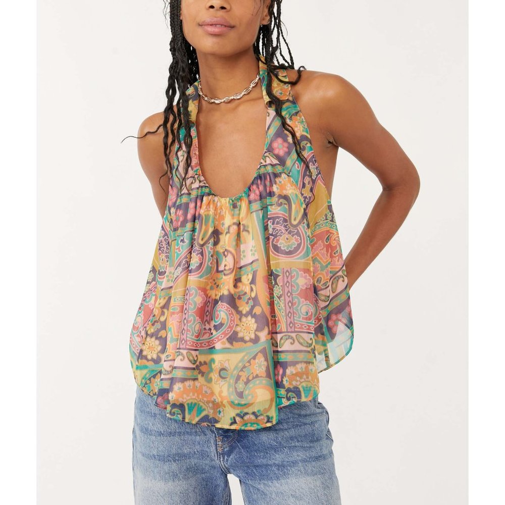 NWT Free People Strawberry Tank / Retro Combo